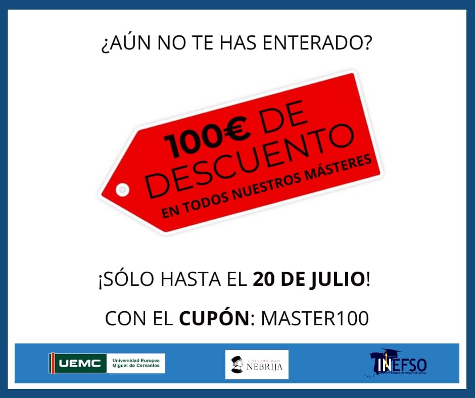 DESCUENTO MÁSTERES INEFSO