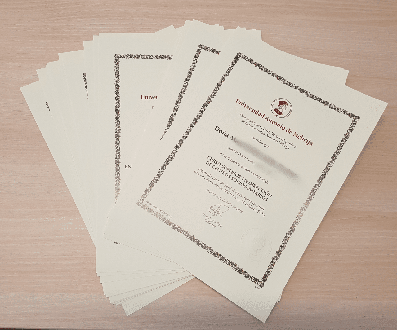 Diplomas Nebrija INEFSO